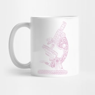 Scientific Microscope Line Drawing (Rose Petal) Mug